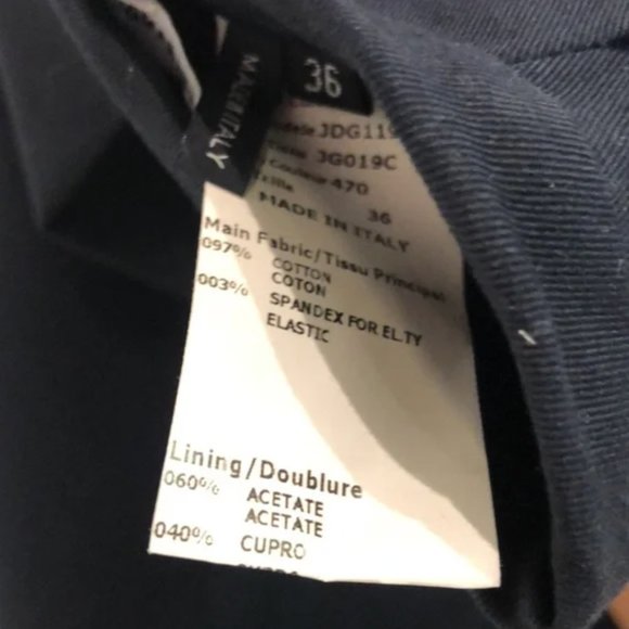 Jil Sander Navy Navy Striped Midi Skirt - Picture 8 of 8